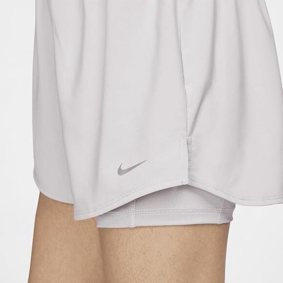 Nike Womens One Dri-FIT High-Waisted 2-in-1 Shorts DX6016-019 Purple Size Small - Picture 4 of 4